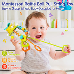HOLA Montessori push pull ropes for grasping and arm movement