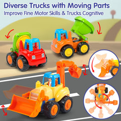 HOLA cement mixer truck close-up; durable BPA-free plastic for safe toddler play.
