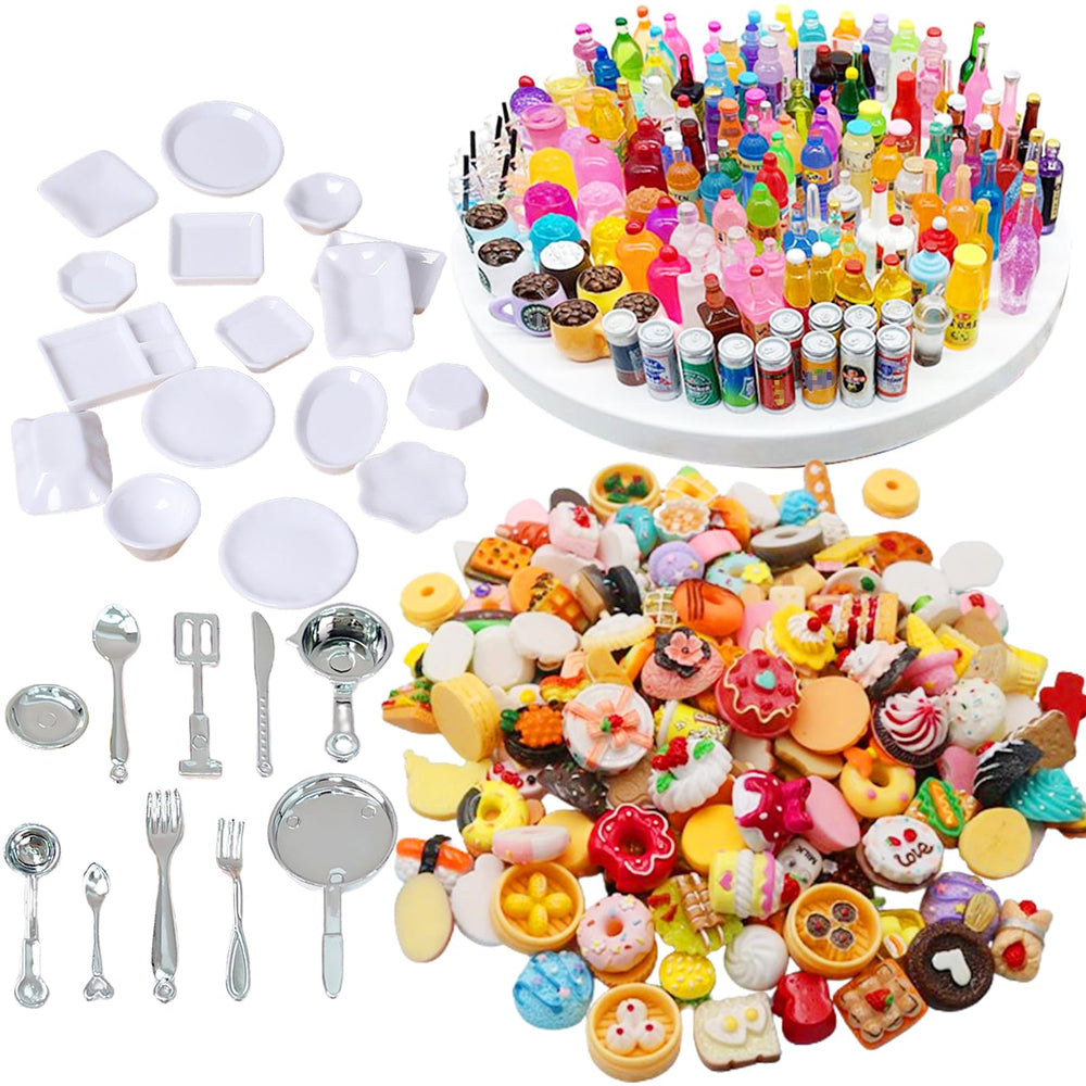 HOLABONITA miniature food collection for dollhouses enhances imaginative play and display realism.