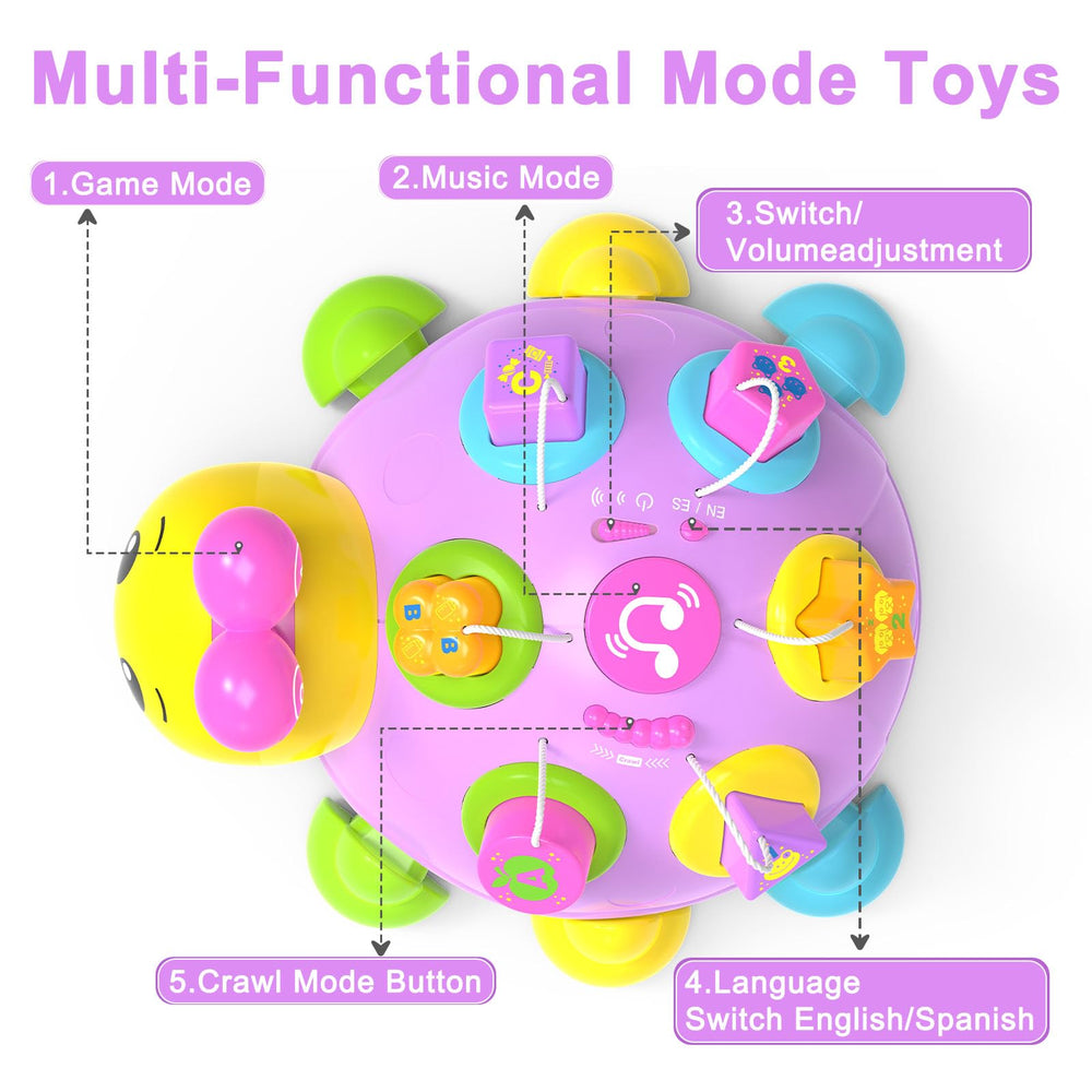 Holaxander ladybug light-up buttons and songs support visual tracking and focus