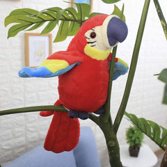 Holiberty Talking Macaw Parrot Plush 8.5-inch height ideal for hugs