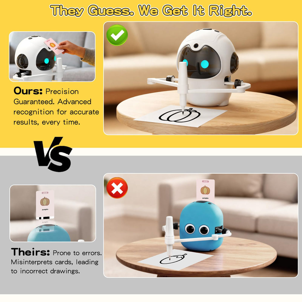 HOLIBIBE drawing robot color exploration helps kids name colors while creating.