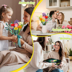 Holiky vibrant home decor bouquet that requires no water