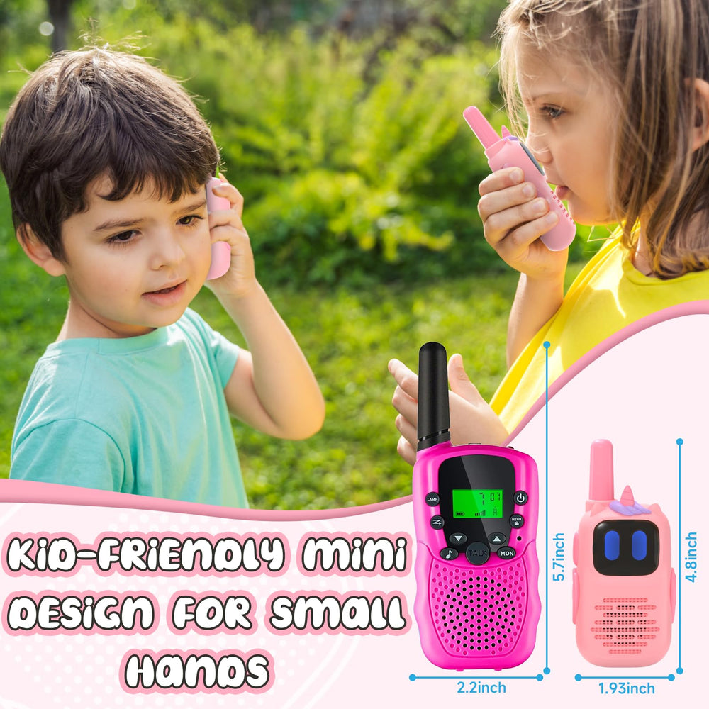 Holiky pink walkie talkie 1000ft range enables outdoor fun and social play.