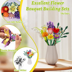 Holiky rose and sunflowers in a DIY bouquet kit