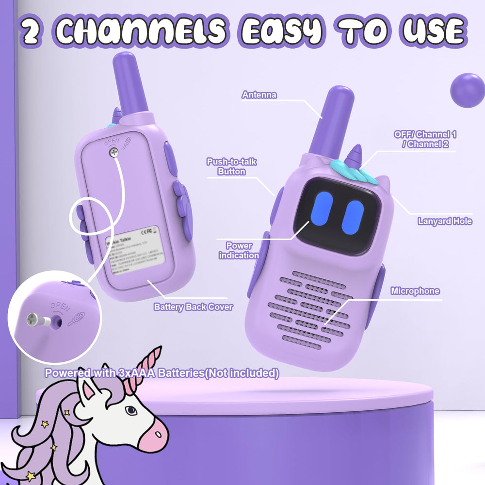 Holiky walkie talkie with ergonomic grip for small hands