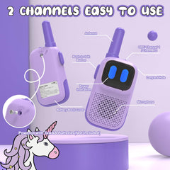 Holiky walkie talkies side view highlighting ergonomic design for kids