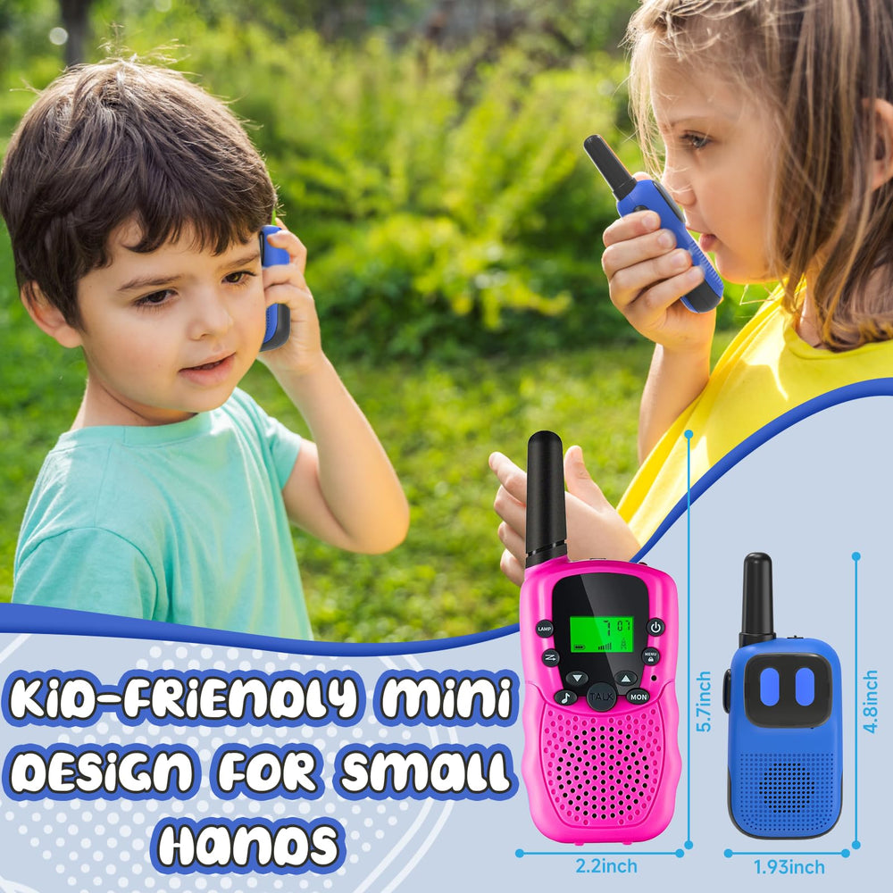 Holiky walkie talkies in use during family outdoor adventure