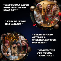 Hollew Christmas Card Game More vs Less compact stocking filler for Christmas Eve.