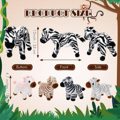 Hollowfly soft plush zebra fabric texture for cuddling and care