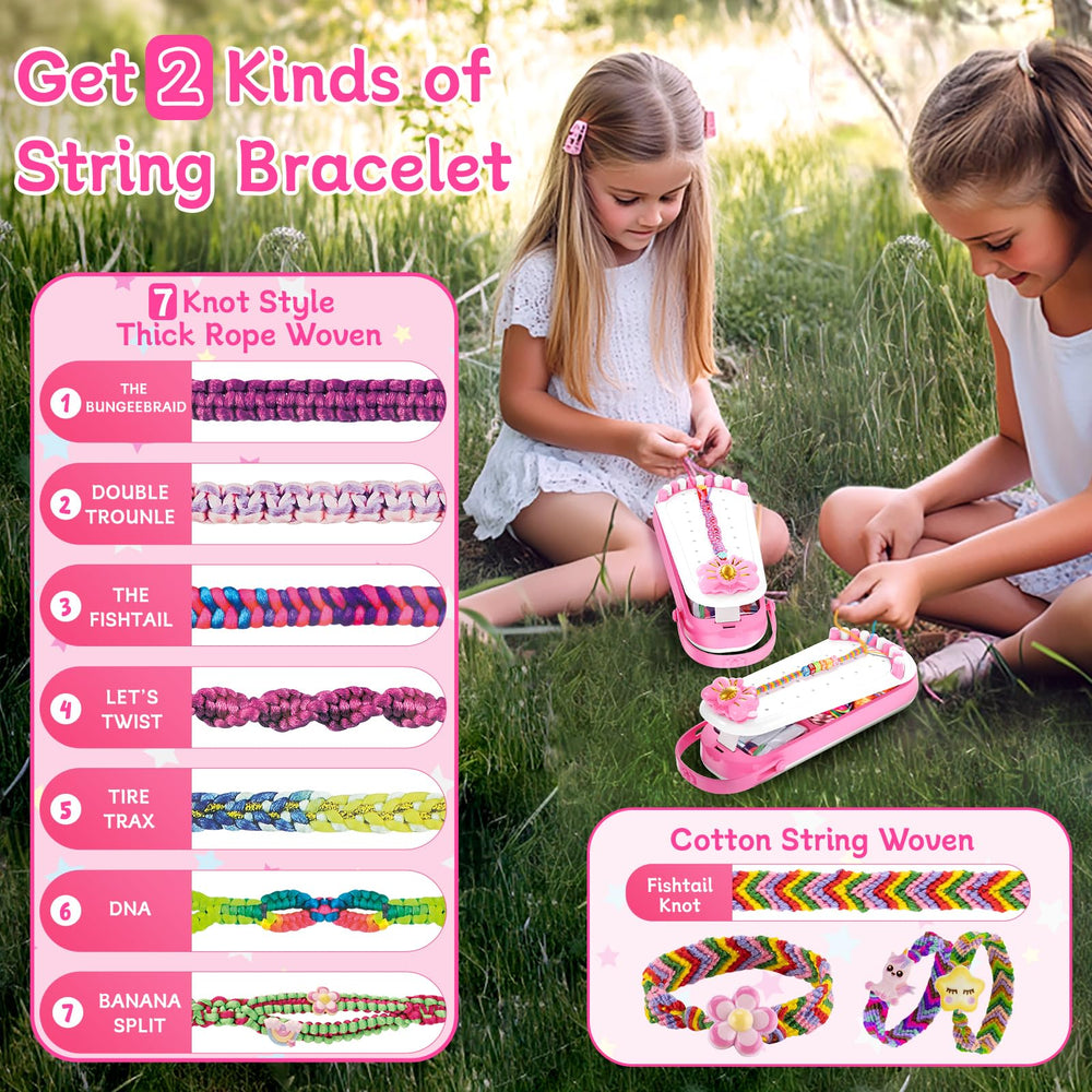 Hollyhi bracelet making board angle highlights ergonomic design for easier weaving.
