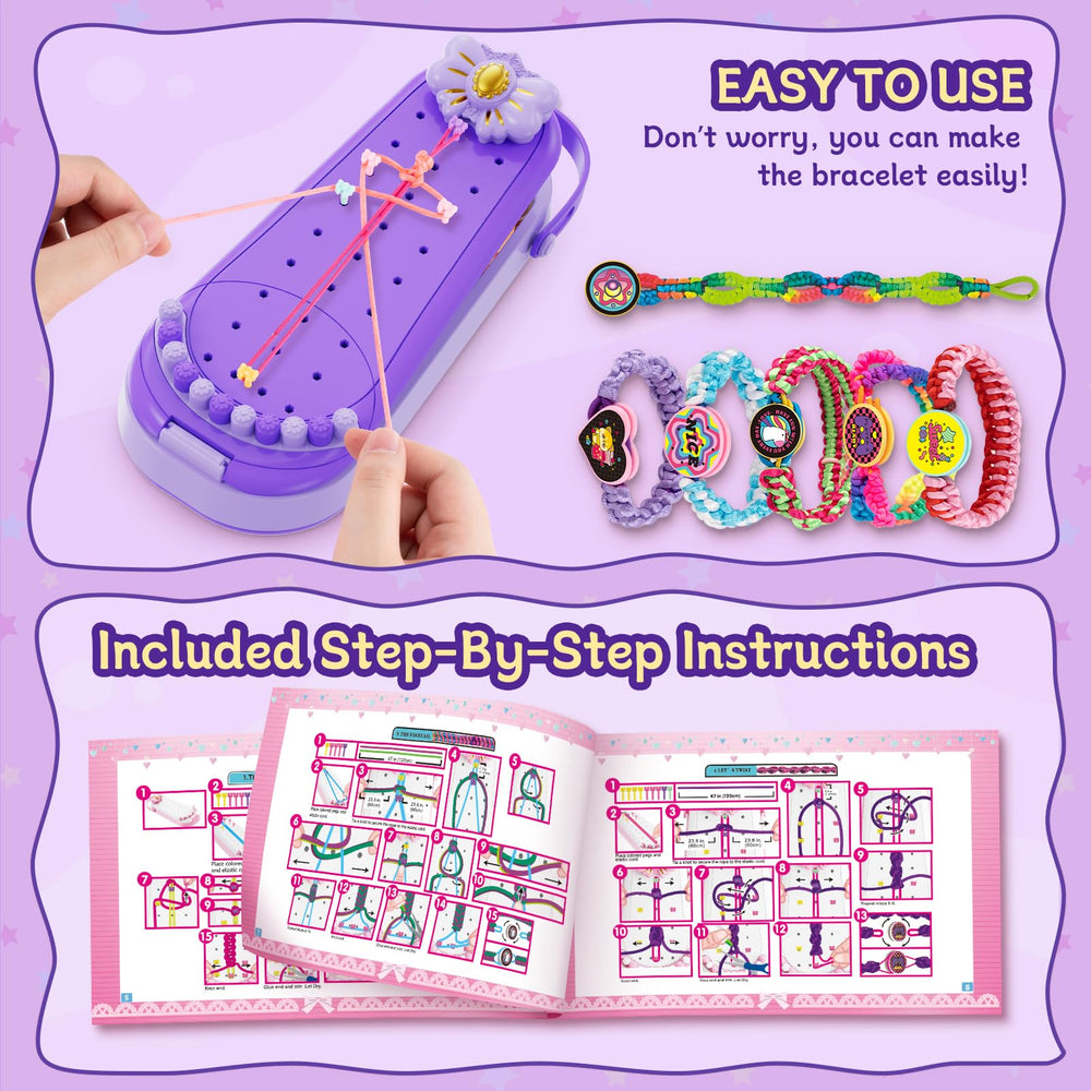 Hollyhi compact storage space keeps weaving strings and tools neatly organized.
