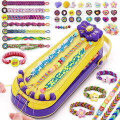 Hollyhi friendship bracelet kit board setup enables stable, easy crafting for kids.