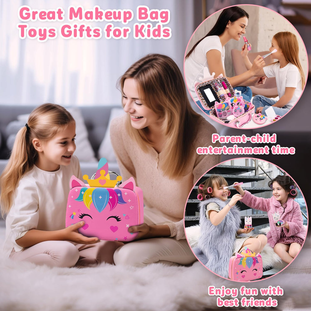 Hollyhi unicorn bag travel-friendly design encourages sharing and neat organization