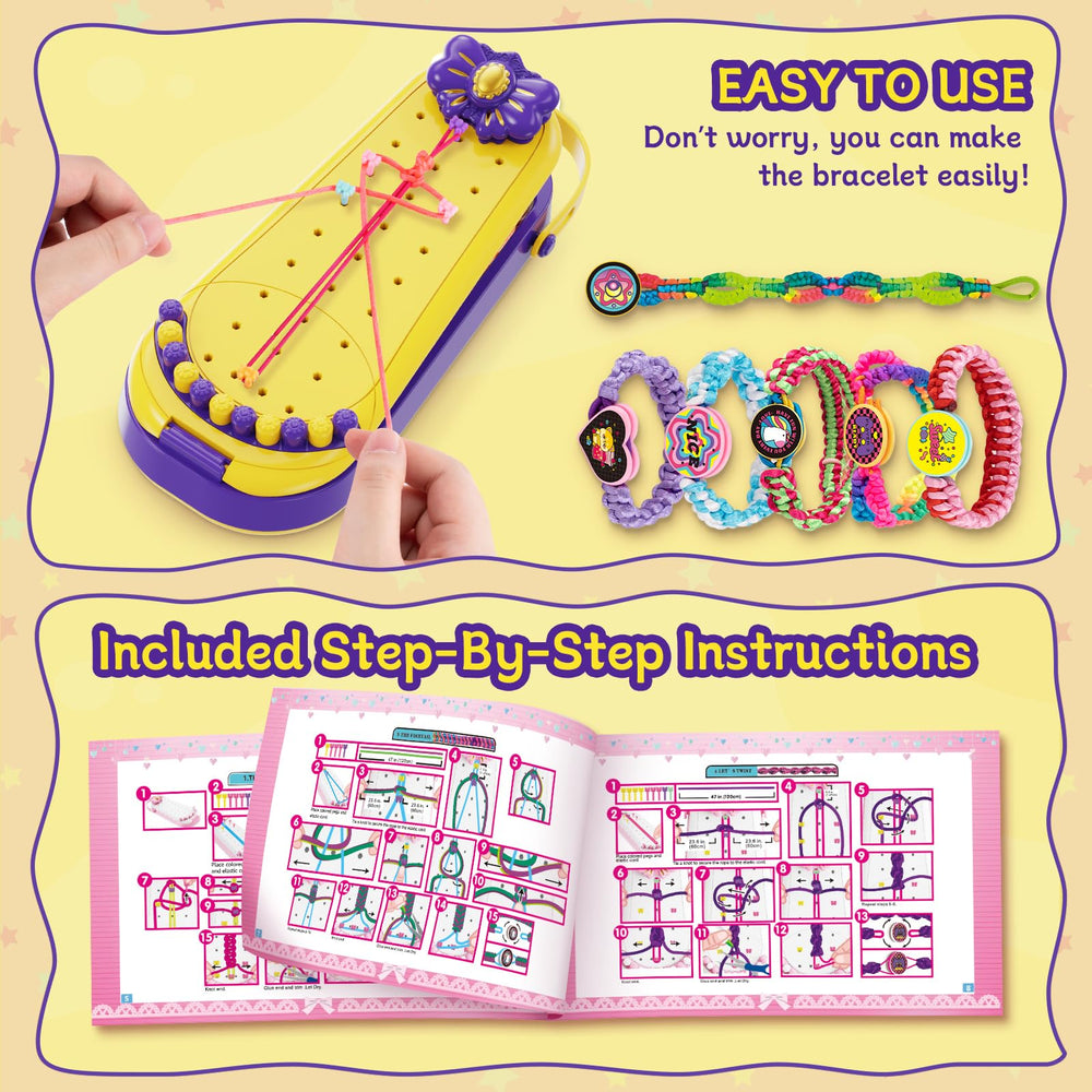 Hollyhi bracelet loom with safely polished edges for kid-friendly crafting.