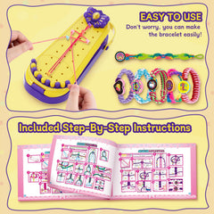 Hollyhi bracelet loom with safely polished edges for kid-friendly crafting.