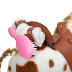 HollyHOME Appaloosa measures about 15.3 by 5.5 by 11 inches for small hands.