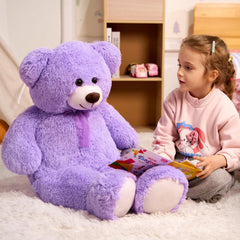 HollyHOME large teddy bear as a bedroom decor accent in a cozy corner.