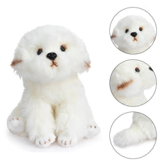HollyHOME Maltese stuffed animal ideal for comforting kids and adults alike.