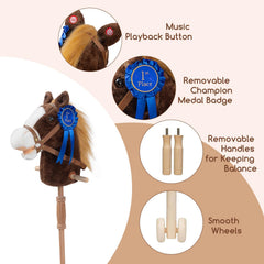 HollyHOME 36-inch stick horse — ideal height for growing players