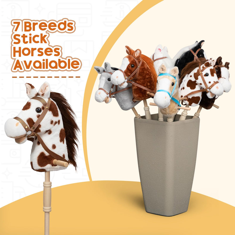 HollyHOME stick horse suitable for ages 3 and up