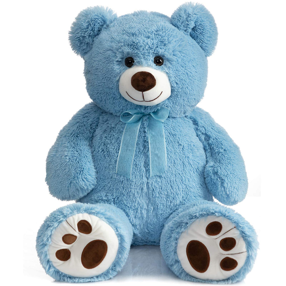 HollyHOME 36-inch blue teddy bear for cozy hugs and décor.