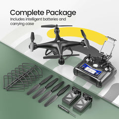 Holy Stone HS110D two batteries pack extends overall flight time to about 20 minutes.