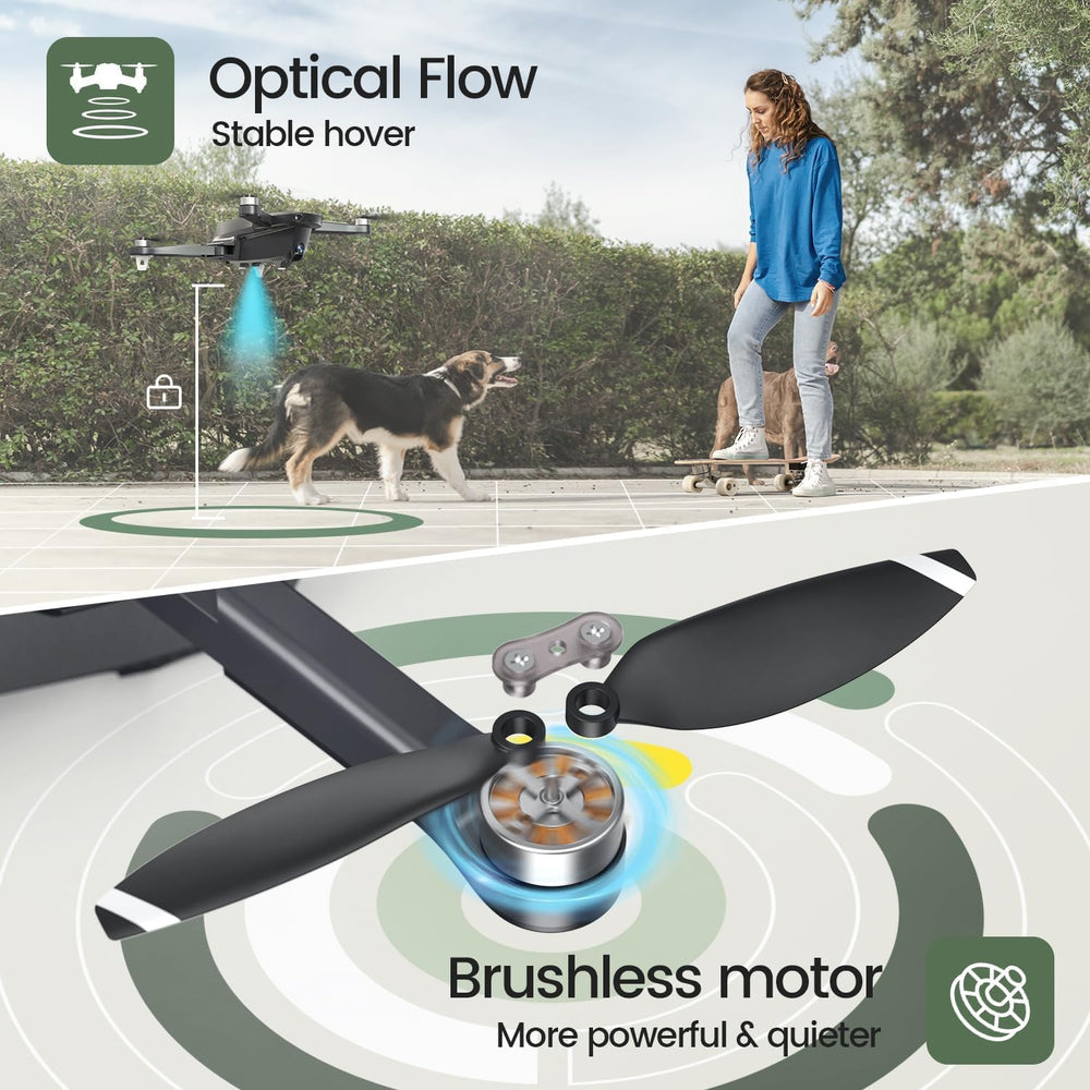 Holy Stone HS175D circle fly creates smooth orbit shots around a subject