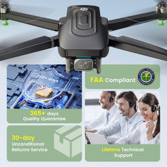 Holy Stone HS175G brushless motors deliver reliable power and smooth performance.