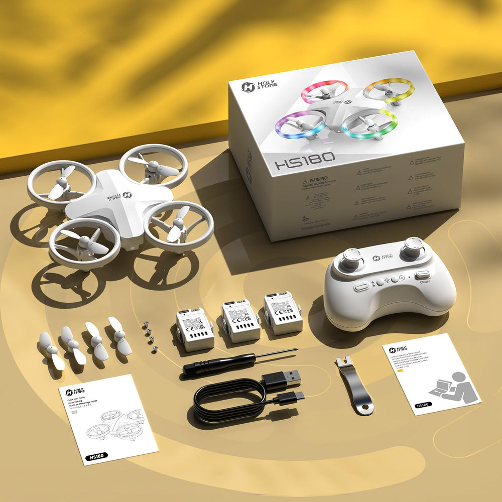 Holy Stone HS180 gift-pack drone with LED lights for beginners