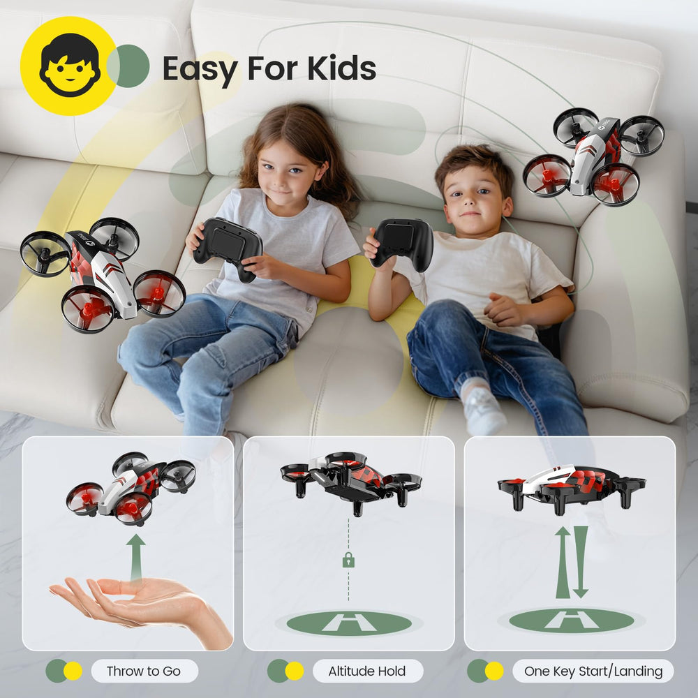Holy Stone HS210T four-posture mode enables 3D flips and aerobatic routines.
