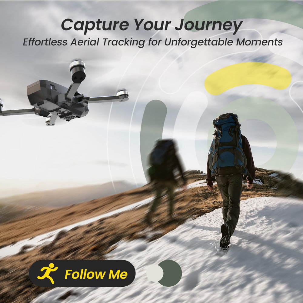 Holy Stone HS720E brushless motors offer quiet, stable power and longer life.