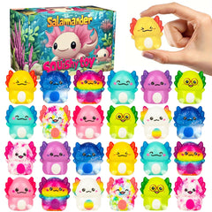 Holydeck axolotl squishy toy pack for party favors and classroom activities