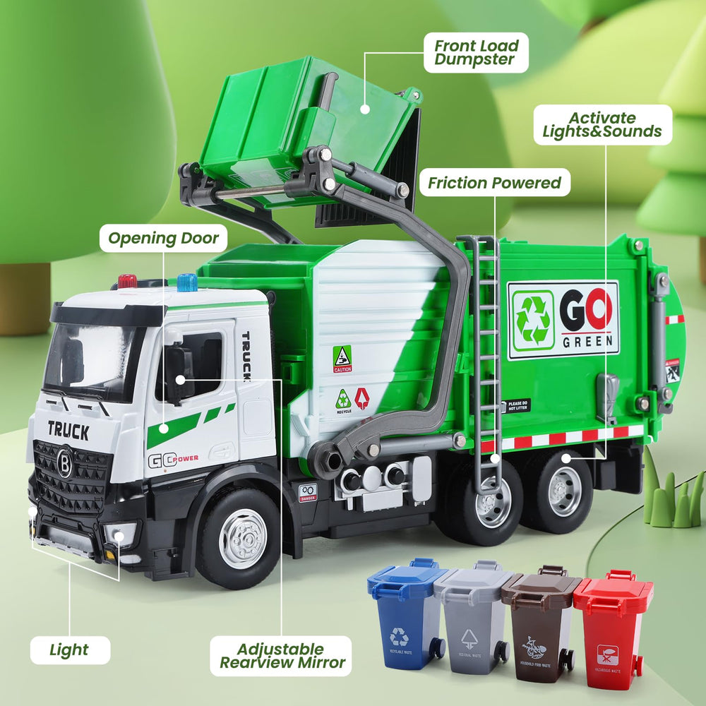 HOLYFUN four color coded recycling bins support early color recognition