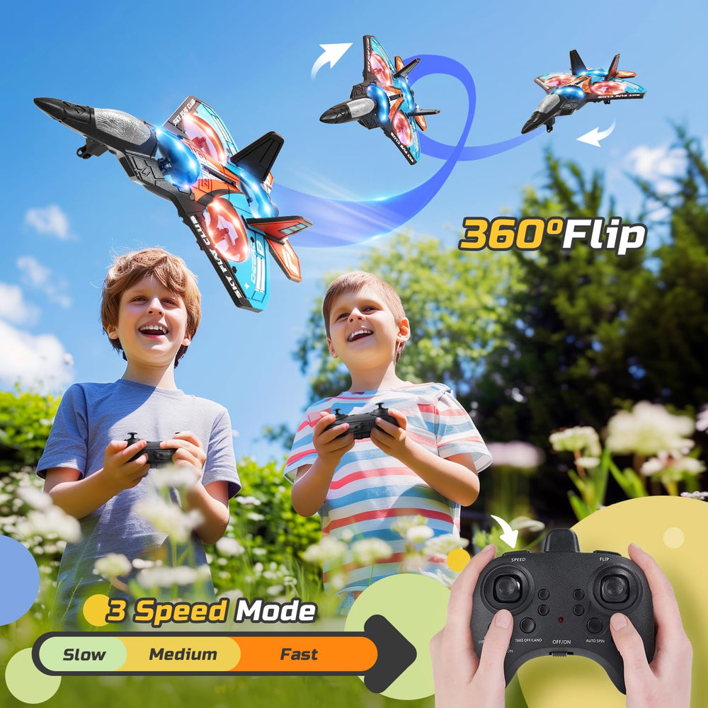 HOLYFUN foam RC plane with landing guards for added safety