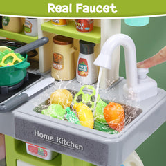 HOLYFUN Kids Kitchen Playset assortment of pretend-food for creative meals