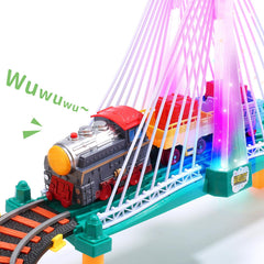 HOLYFUN lights and sounds bridge creates authentic railway ambience during playtime