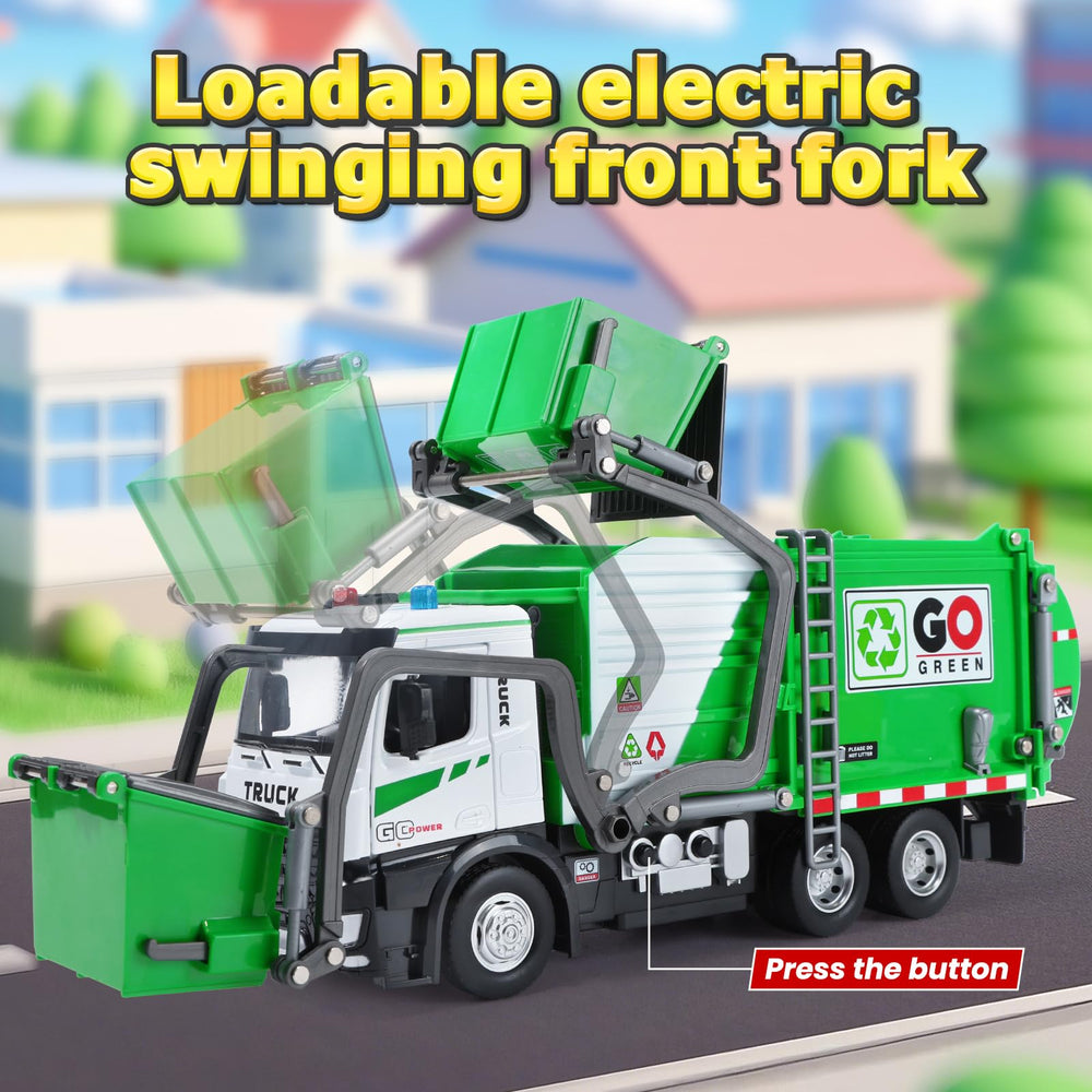 HOLYFUN metal cab and ABS body provide a durable realistic feel during pretend play