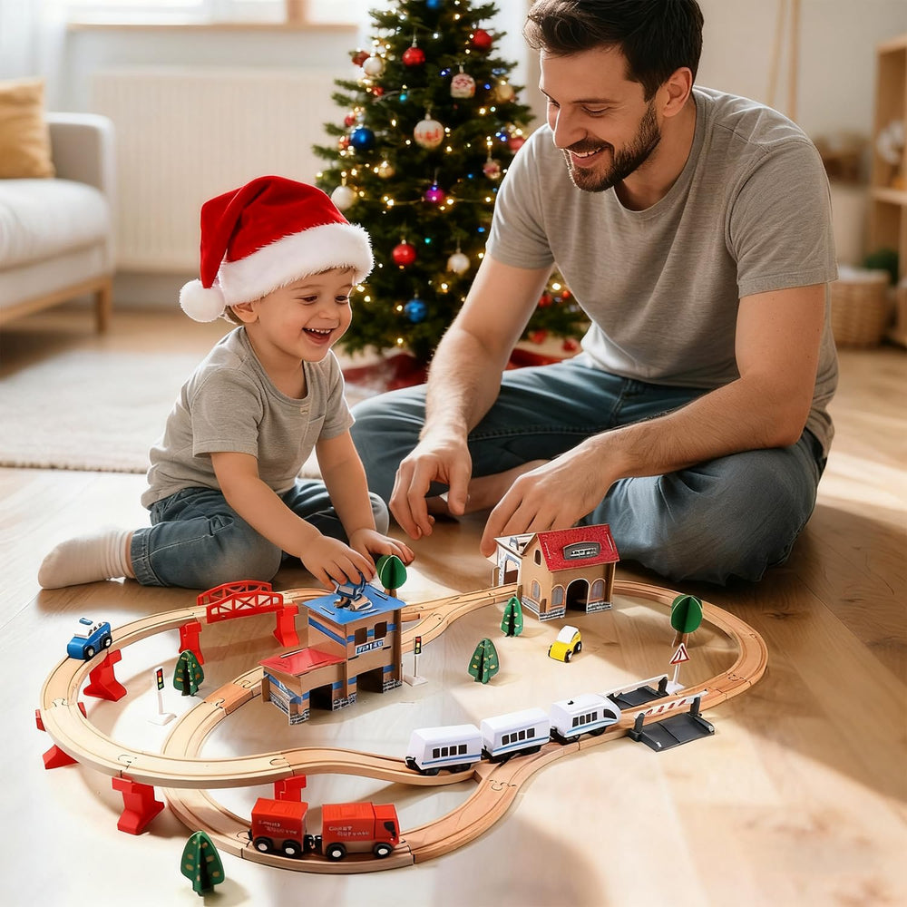 HOLYFUN police station and train depot area encourages roleplay and storytelling.
