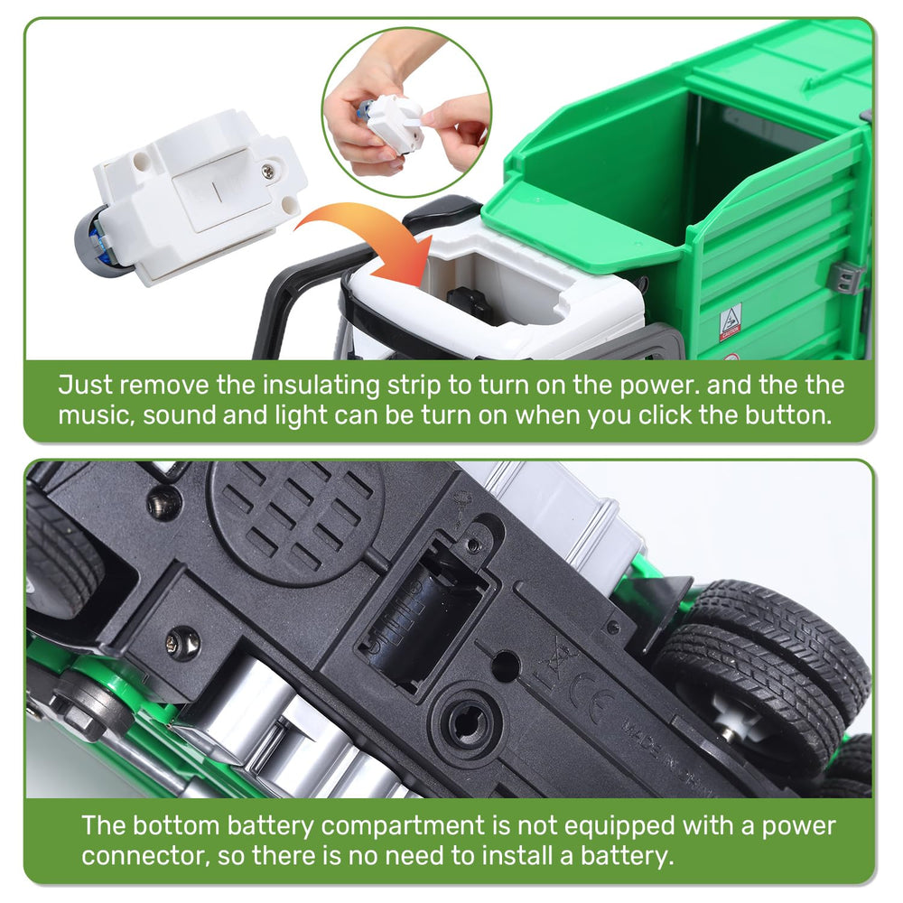 HOLYFUN push-and-go truck in action supports tactile play and motor skills development