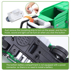 HOLYFUN push-and-go truck in action supports tactile play and motor skills development
