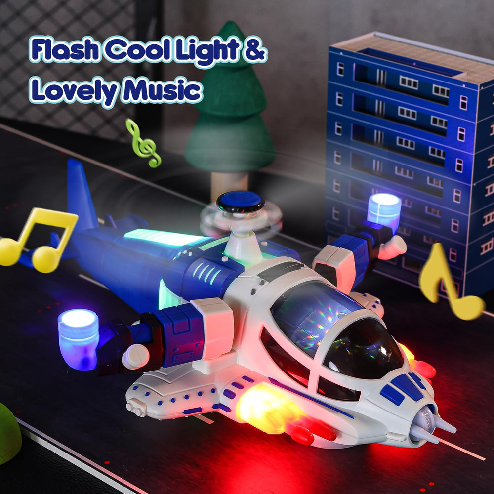 HOLYFUN toy with soft propellers protects small hands during flights.