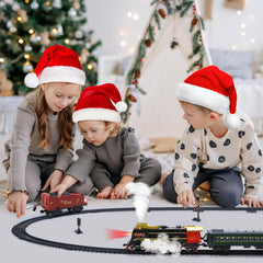 HOLYFUN track system with curved and straight pieces for easy setup.