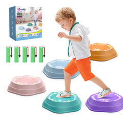 Holyton Music Light-Up Stepping Stones pink pack front view for engaging balance practice.