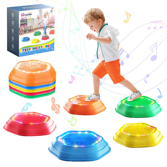 Holyton stepping stones colorful 5-pack for vibrant sensory play