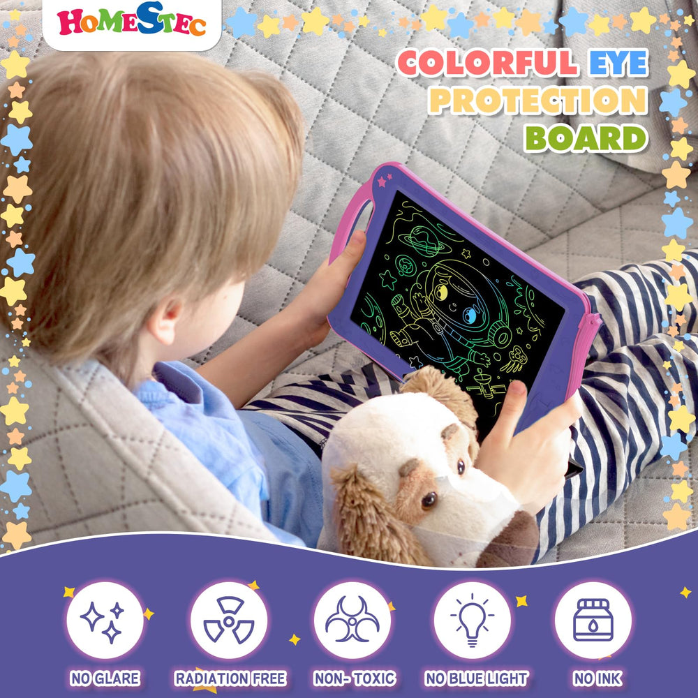 HOMESTEC Astrodraw printed alphabet and numbers supports early learning during doodling