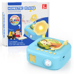 HOMESTEC Montessori phonograph-style story player sparks imaginative listening.