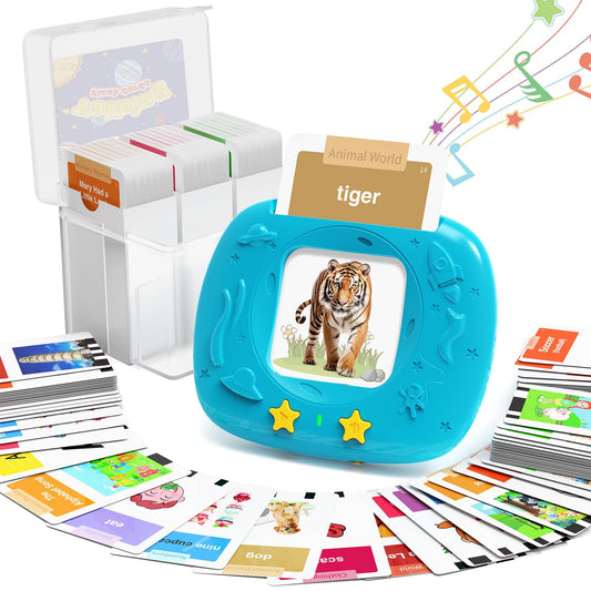 HOMESTEC flash cards with alphabet and colors to boost early language recognition.