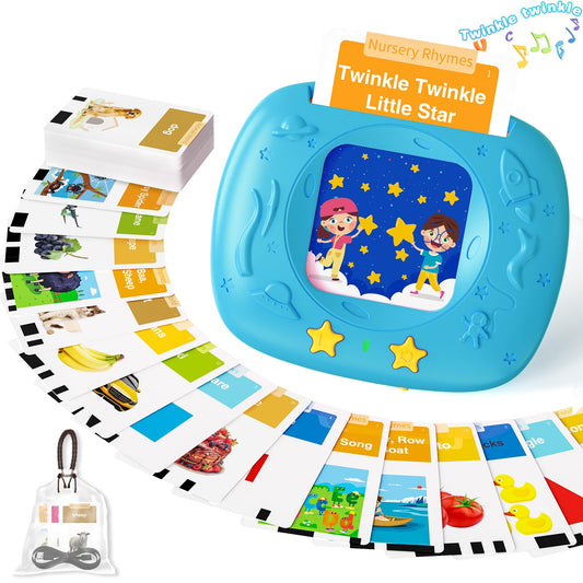 HOMESTEC Toddlers Flash Cards with 144 sight words, blue design, ideal for daily reading practice