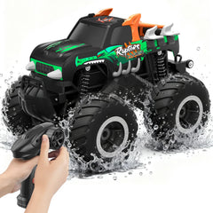 HOMETALL remote-control-monster-truck green for outdoor all-terrain play.